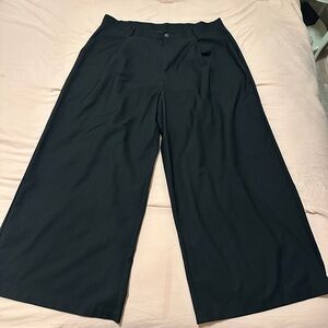 Cider Classic Black Wide-Leg Pants
